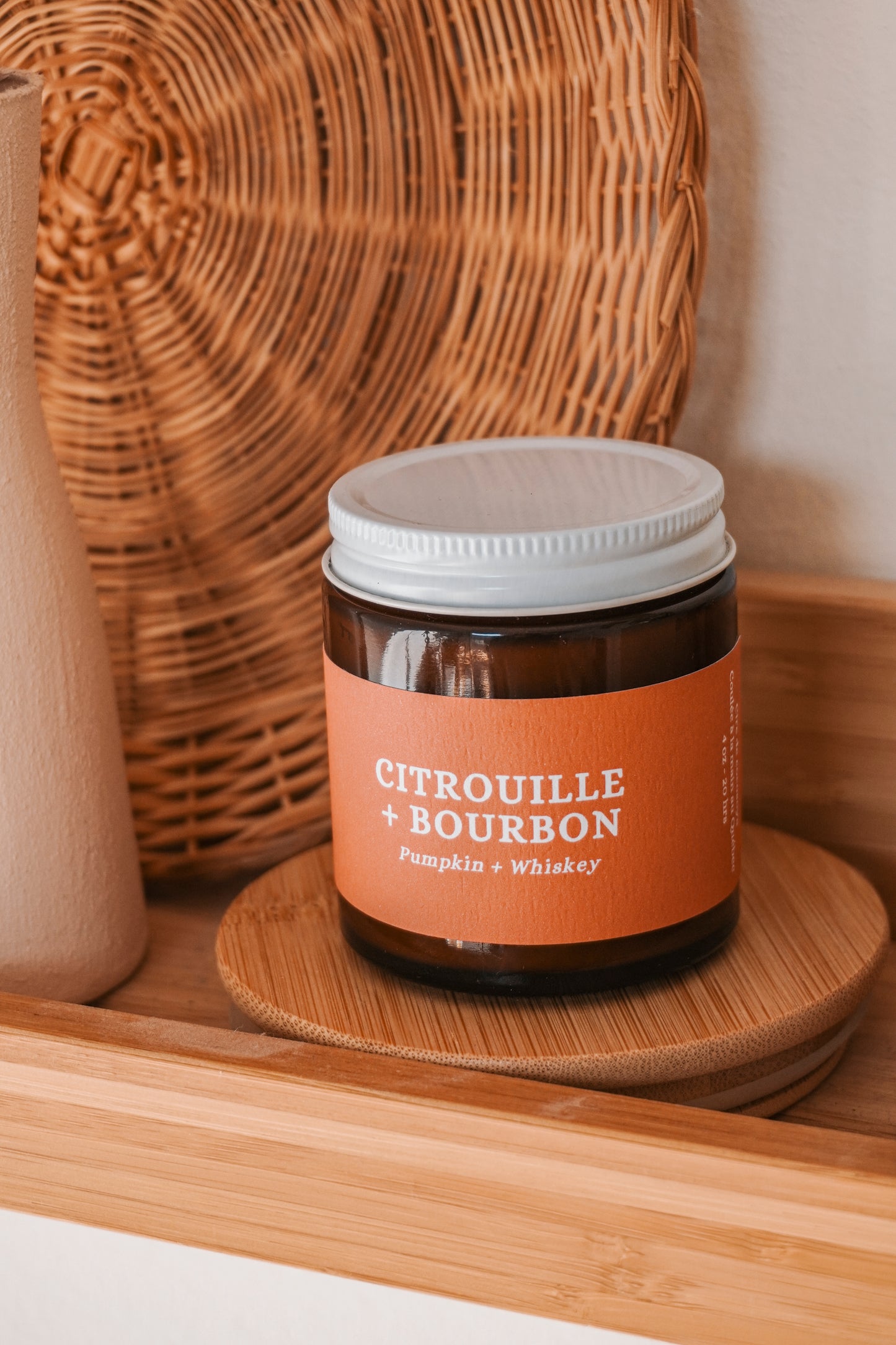 Chandelle Cocosoya - Citrouille + Bourbon