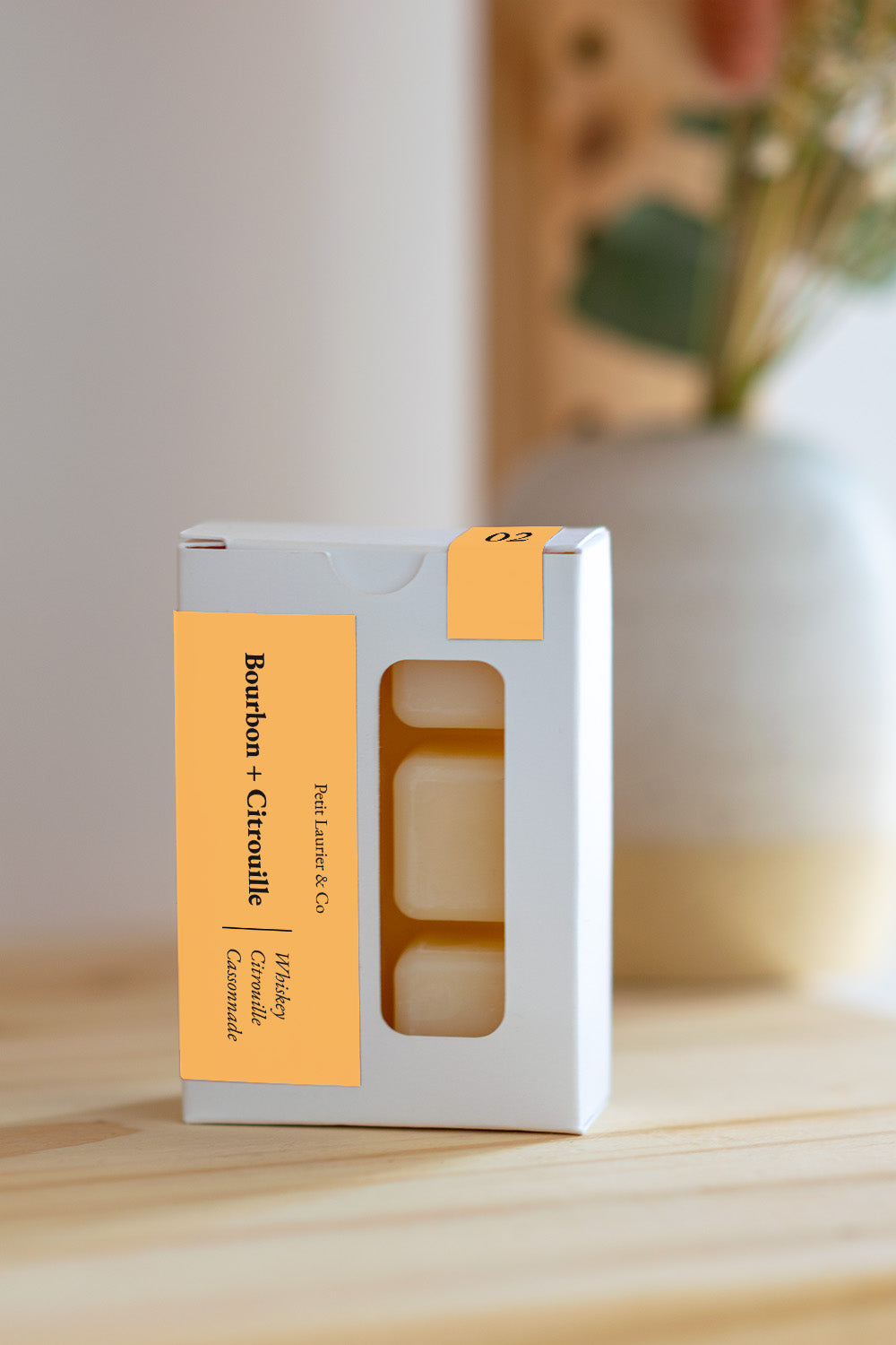 Cubes de cire parfumée - Bourbon + Citrouille
