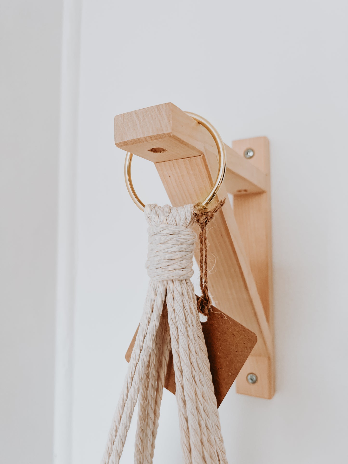 Anneau de laiton pour macramé - 2''