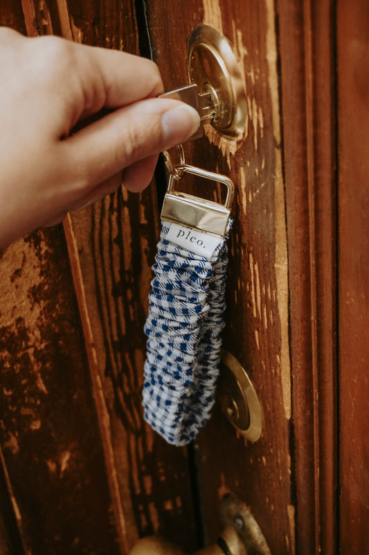 Porte-clés élastique en coton récupéré - 11