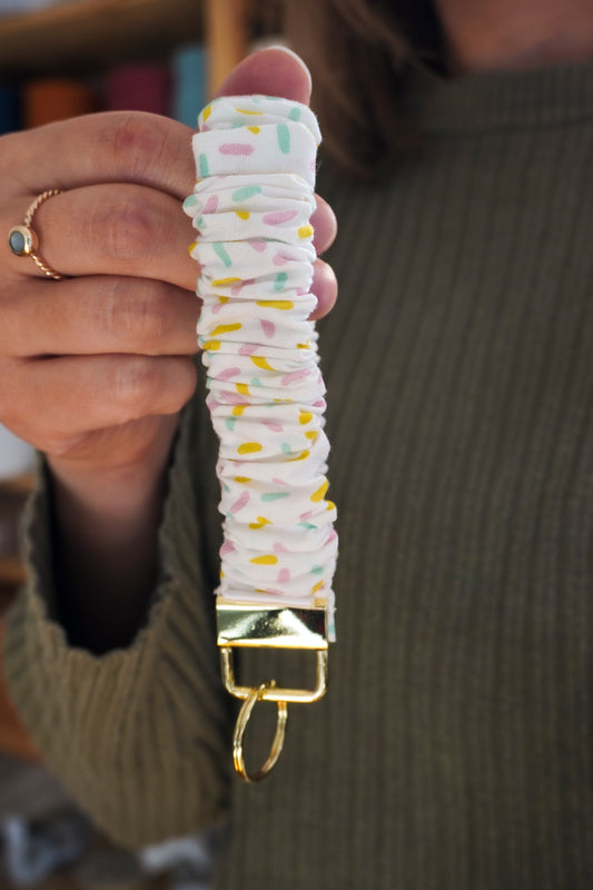 Porte-clés élastique en coton récupéré - 08