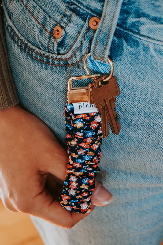 Porte-clés élastique en coton récupéré - 02