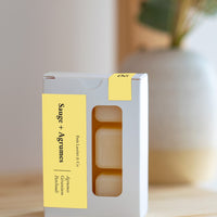 Cubes de cire parfumée - Sauge + Agrumes
