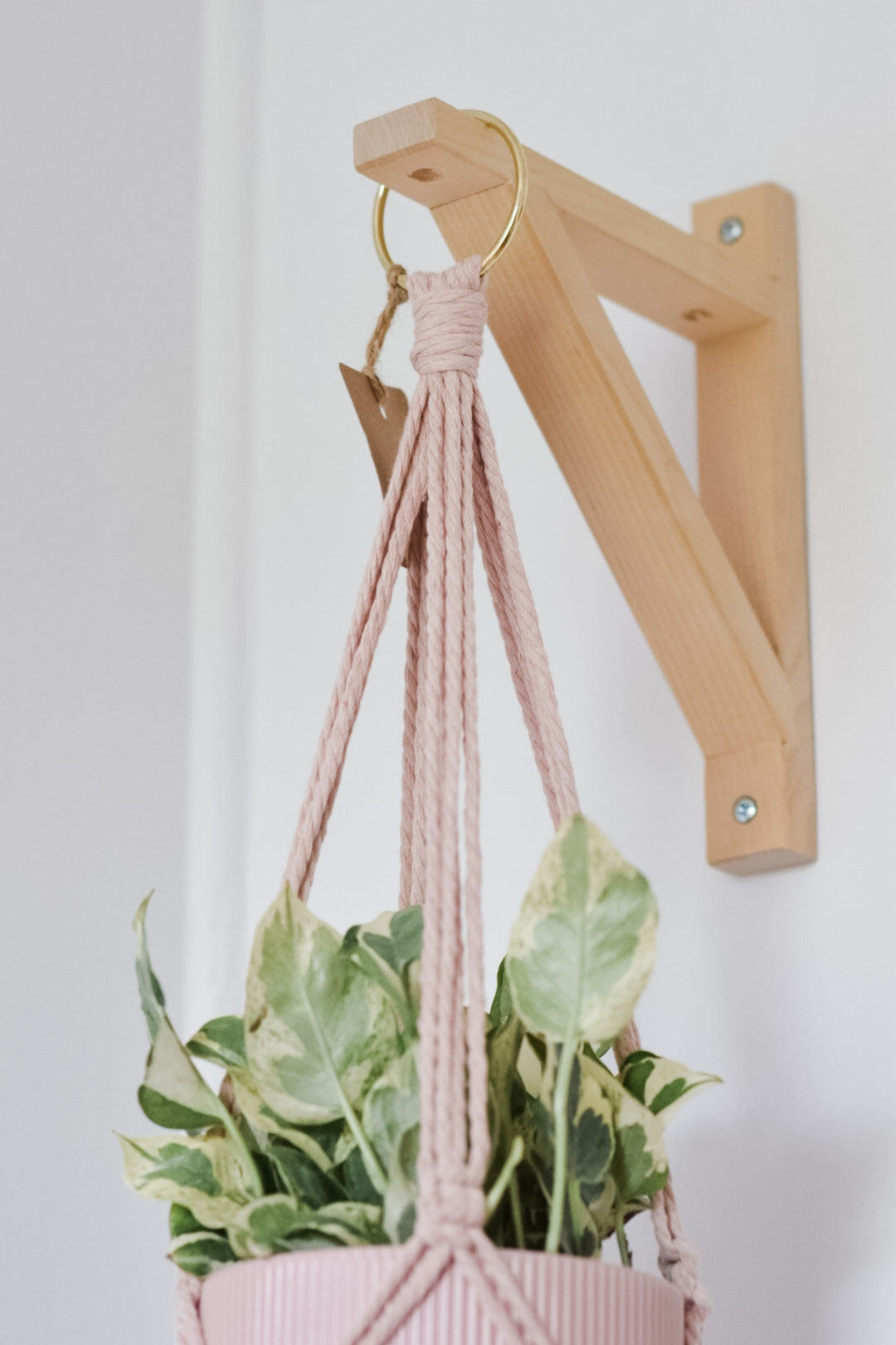 Jardinière en macramé - Minimaliste